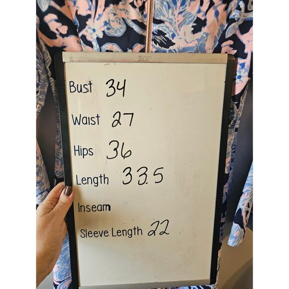 Lilly Pulitzer Kayla Stretch Dress Bright Navy Amore Please Size 00  $198 retail - Picture 10 of 10